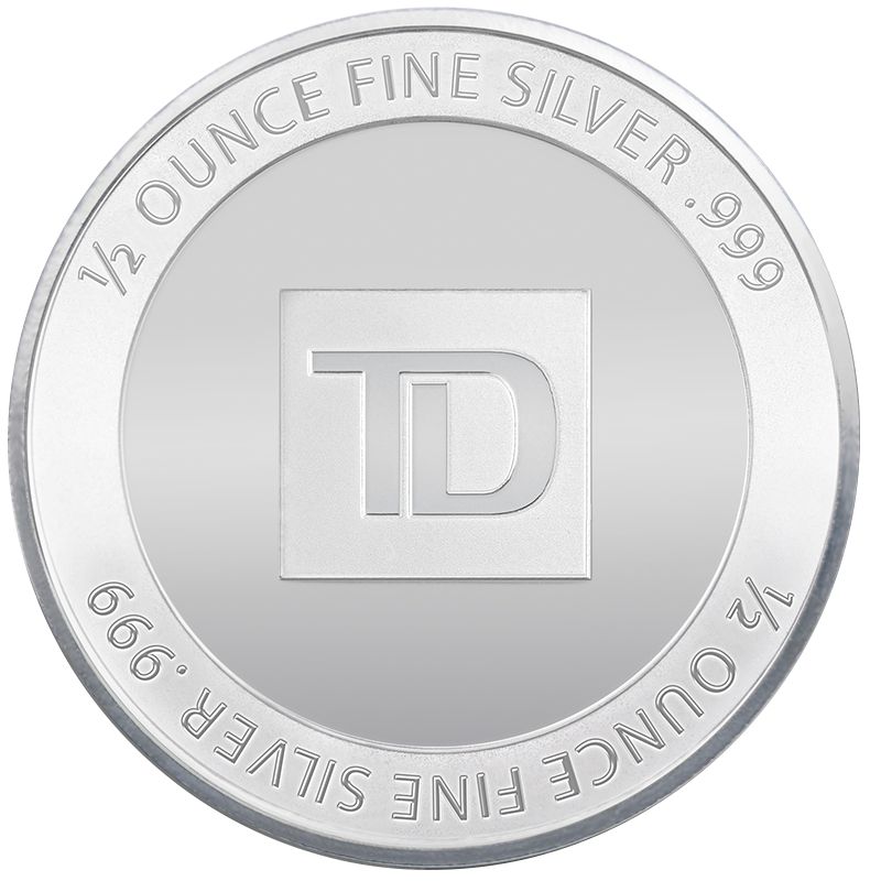Image for 1/2 oz TD Silver Round from TD Precious Metals